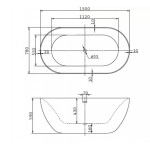 Ванна акриловая Belbagno BB27 Ванна акриловая Belbagno BB27